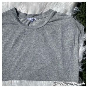 Net & Chill Heather Grey Crop Top